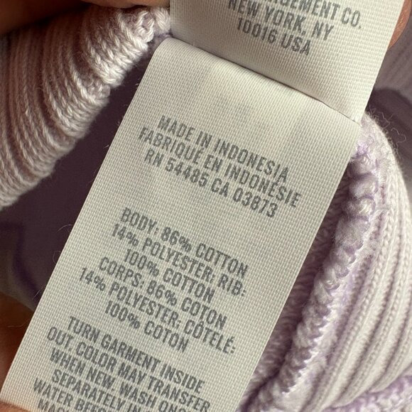NWT Aerie Oversized Mock Neck Sweatshirt Lavender Purple Ribbed Cozy Pullover - Picture 11 of 13